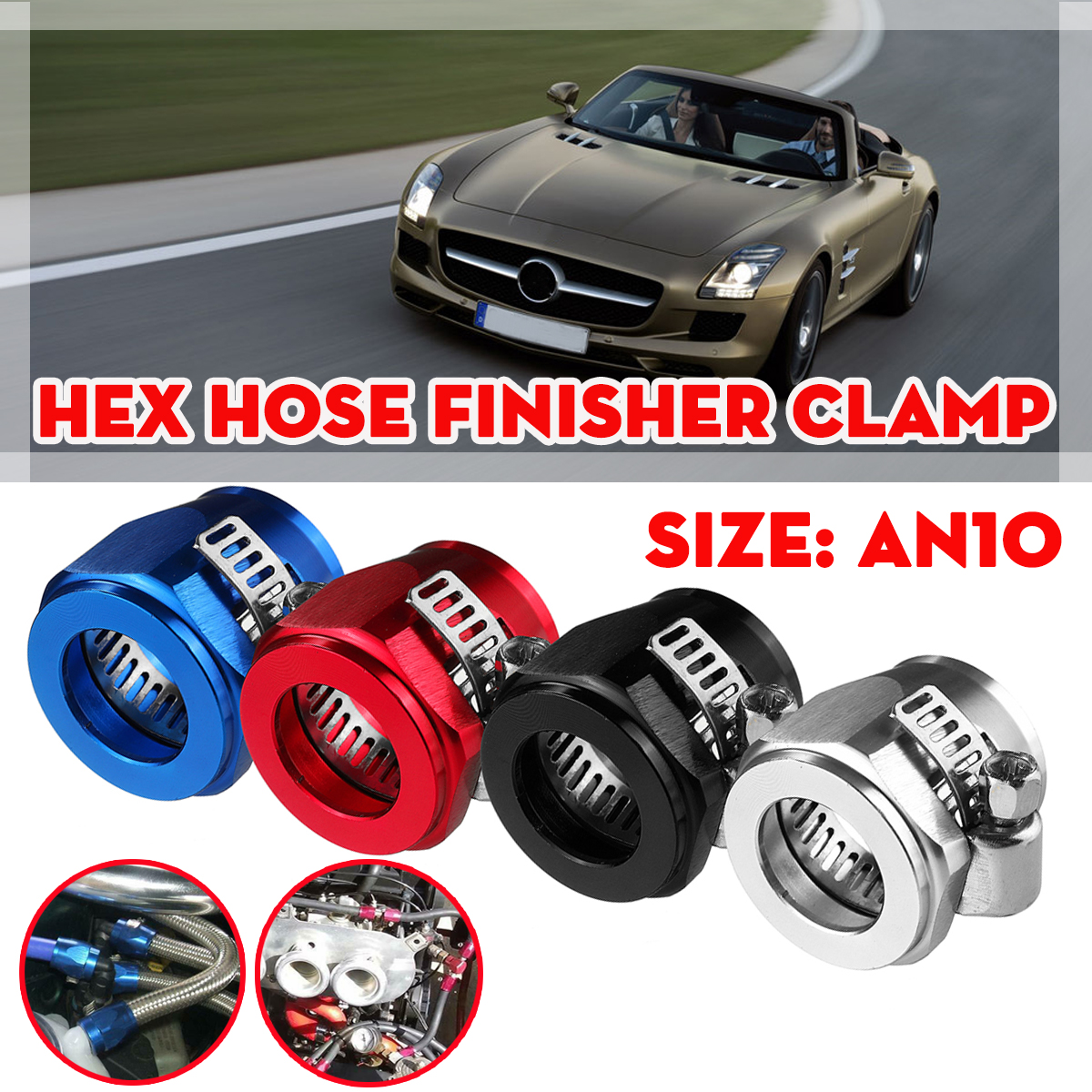 AN10-Hex-Hose-Finisher-Clamp-With-Screw-Band-Hose-End-Cover-Fitting-Adapter-Connector-1689159