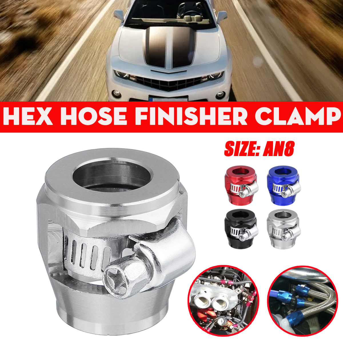 AN8-Hex-Hose-Finisher-Clamp-With-Screw-Band-Hose-End-Cover-Fitting-Adapter-Connector-1689165