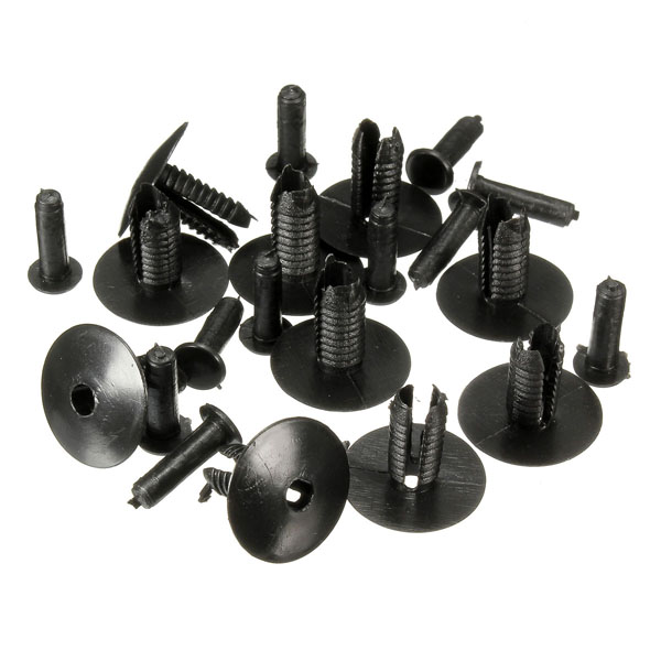 Black-10PCS-Nylon-Fastener-Bumper-Rivet-Retainer-Trim-Clips-For-BMW-946113