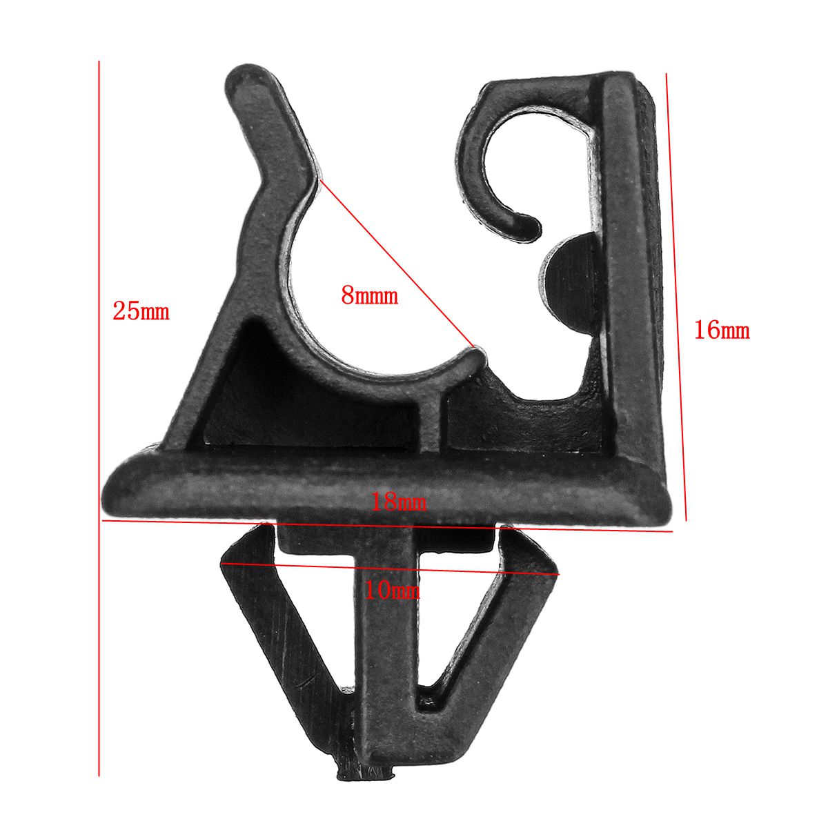 Black-Bonnet-Hood-Prop-Support-Rod-Clamp-Rivet-Clip-Kit-For-Kia-And-For-Hyundai-1408243