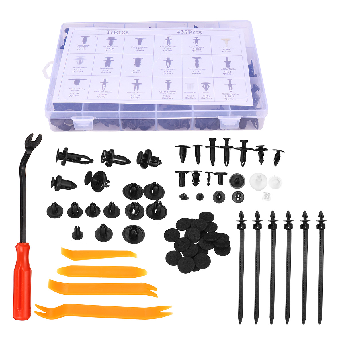 Car-Bumper-Fender-Plastic-Trim-Rivets-Buckle-Fastener-Clips--Dash-Radio-Open-Kit-1754129