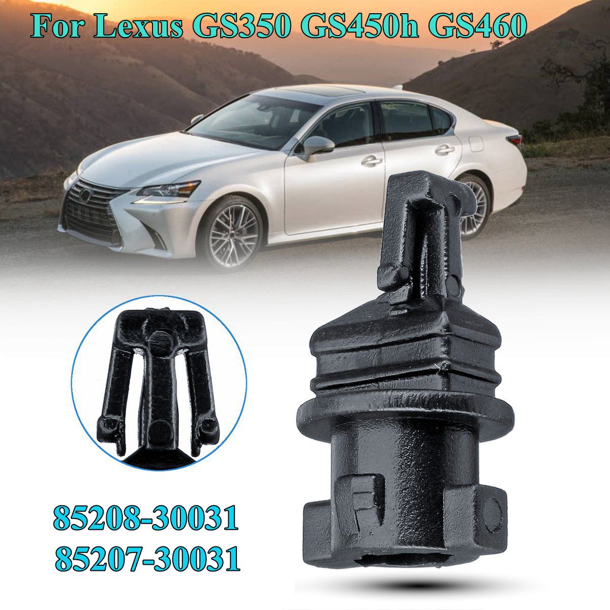 Front-Headlight-Headlamp-Washer-Nozzle-Cover-Clip-For-Lexus-GS350-GS450h-GS460-1602282