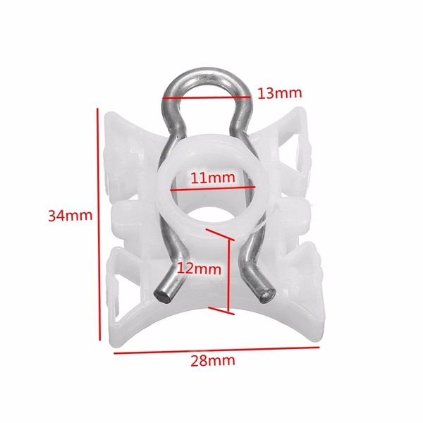Pair-White-Window-Lift-Regulator-Slider-Clips-51321938884-For-BMW-3-Series-E36-E92-E93-1111375