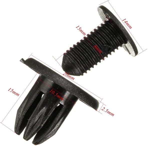 Set-of-10-For-Mini-Inner-Wheel-Arch-LinerSplashguard-Trim-Clips-1013641