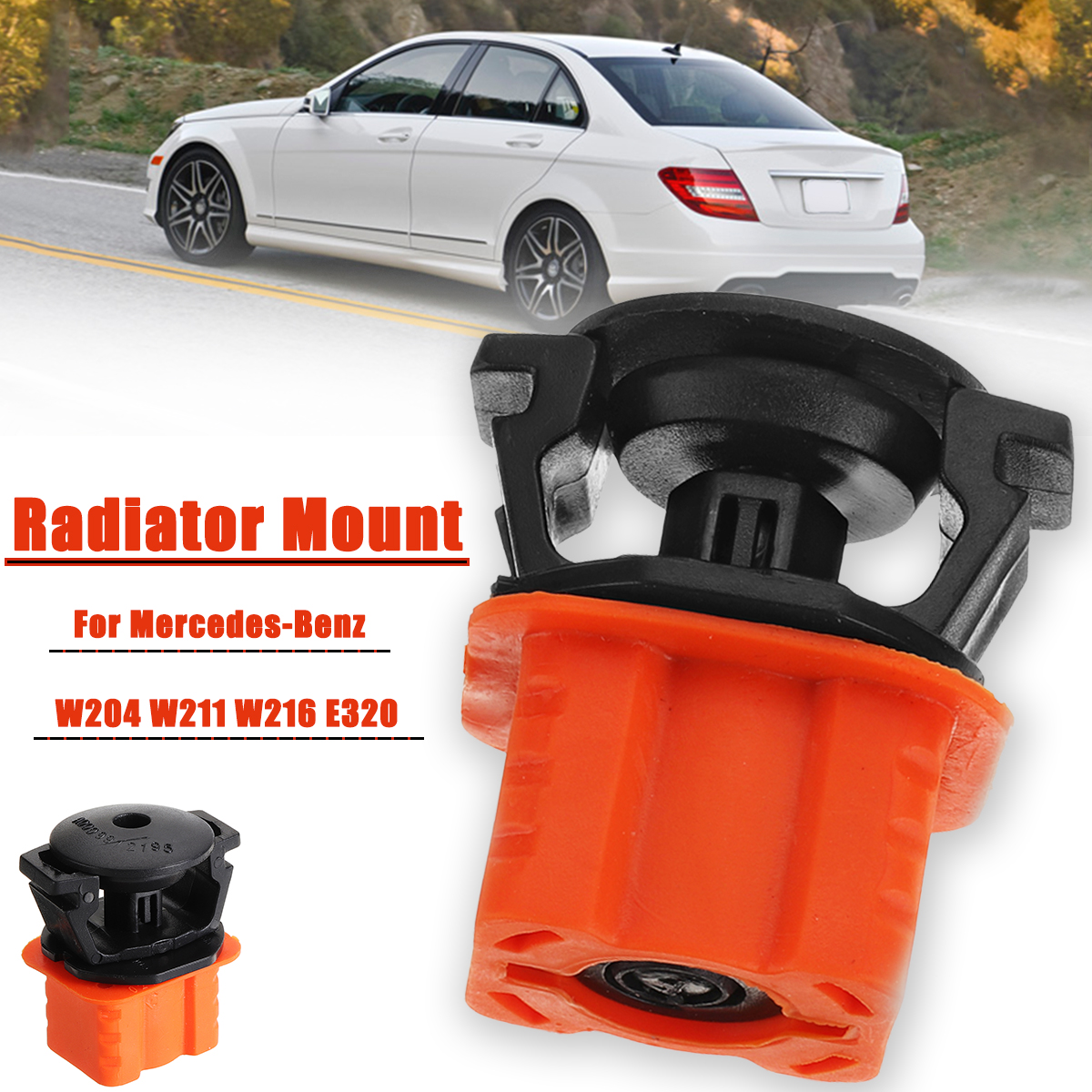 Upper-Radiator-Mount-Clamp-Kit-For-Benz-W204-W211-W216-E320-1695040114-2115040059-1579814