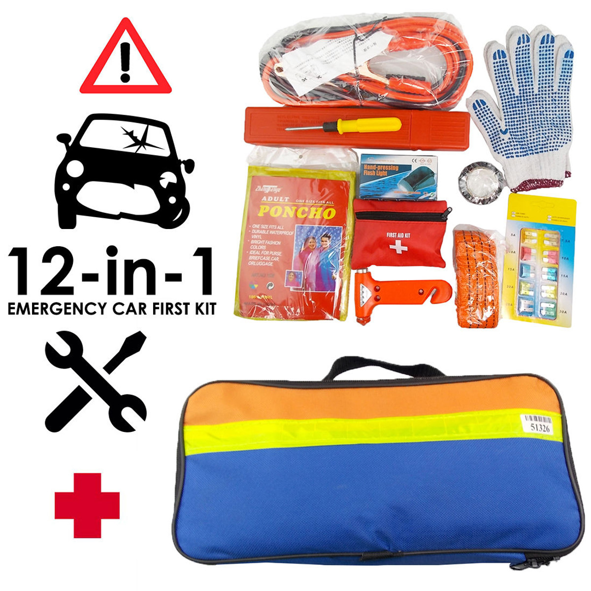 12-in-1-Automotive-First-Aid-Emergency-Travel-Tools-Kit-Roadside-Car-Breakdown-Outdoor-1290532