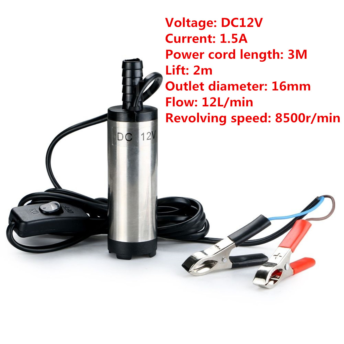 12V-Submersible-Pump-38mm-Water-Diesel-Transfer-Refueling-Tool-With-Clamp-1271045