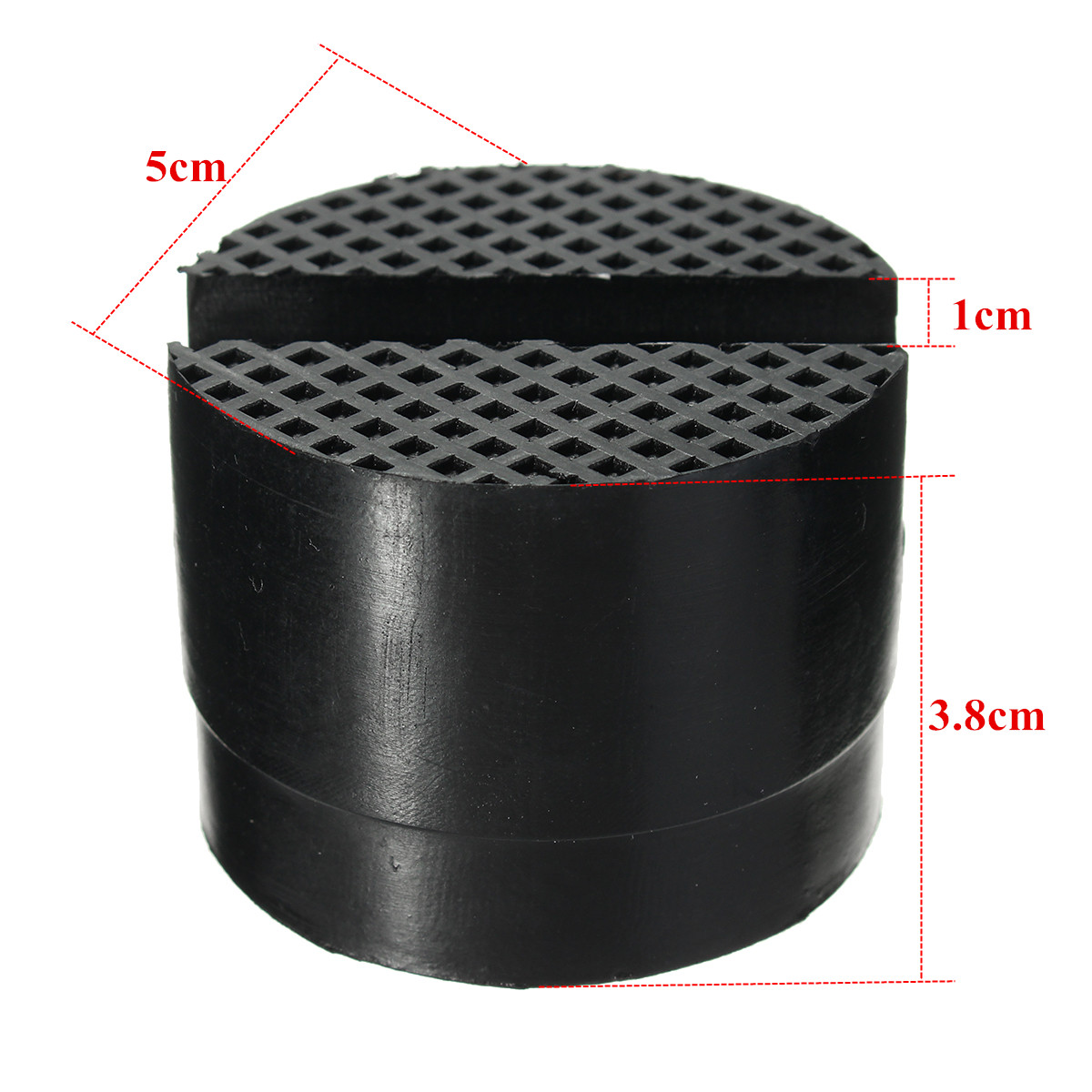 2-Pcs-5cm-Car-Universal-Slotted-Frame-Rail-Floor-Jack-Guard-Adapter-Lift-Rubber-Pads-1161118
