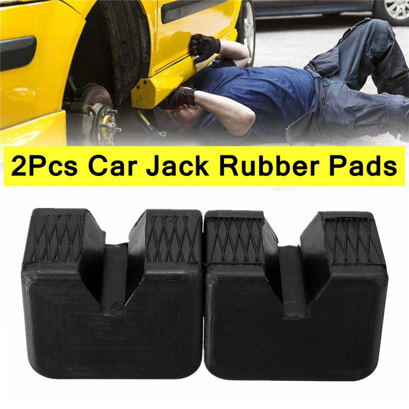 2Pcs-Black-Universal-Car-Support-Jack-Lift-Rubber-Pads-Cushion-1574761