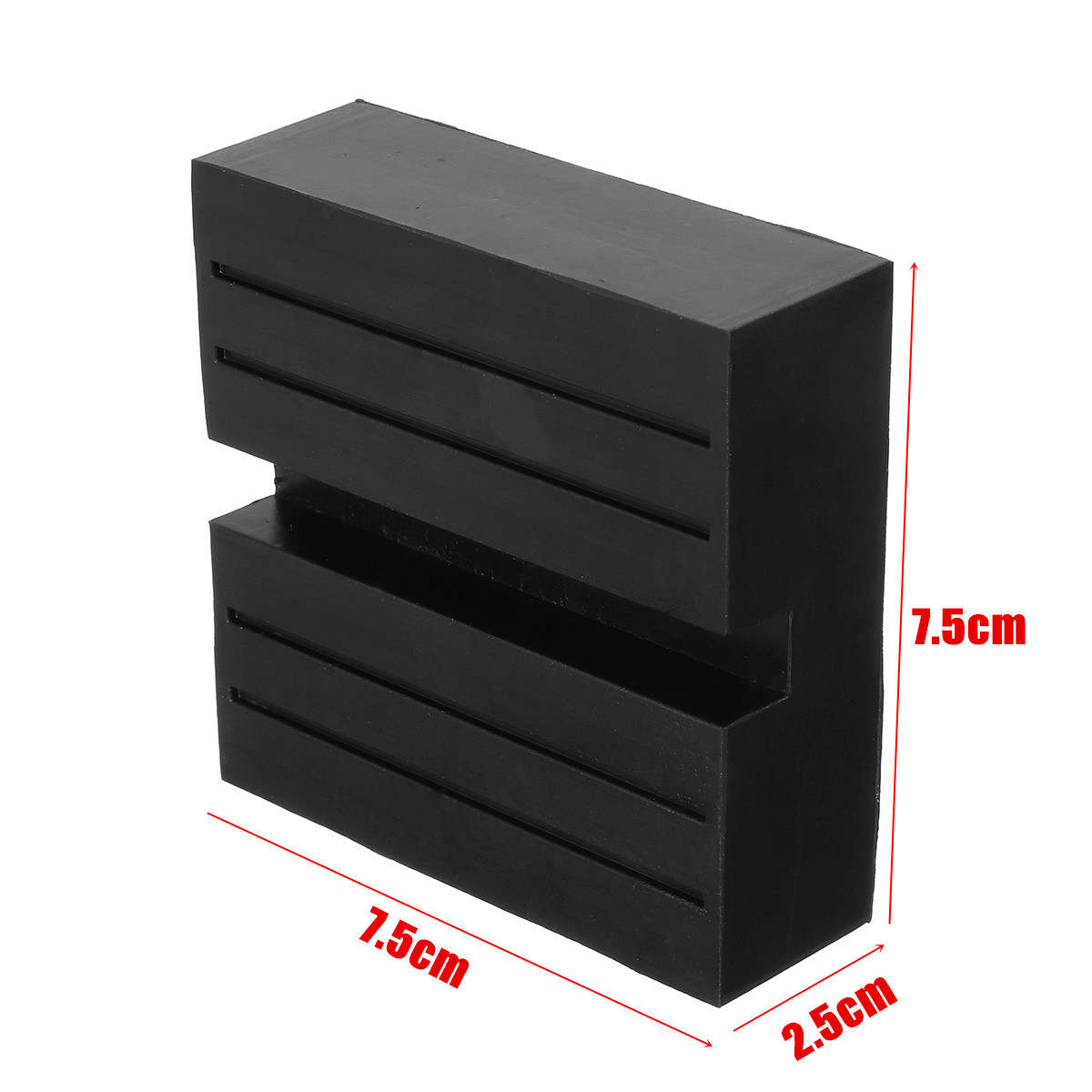 Black-Car-Universal-Rubber-Slotted-Pad-Lift-Trolley-Jacking-Block-Guard-Adapter-1259760