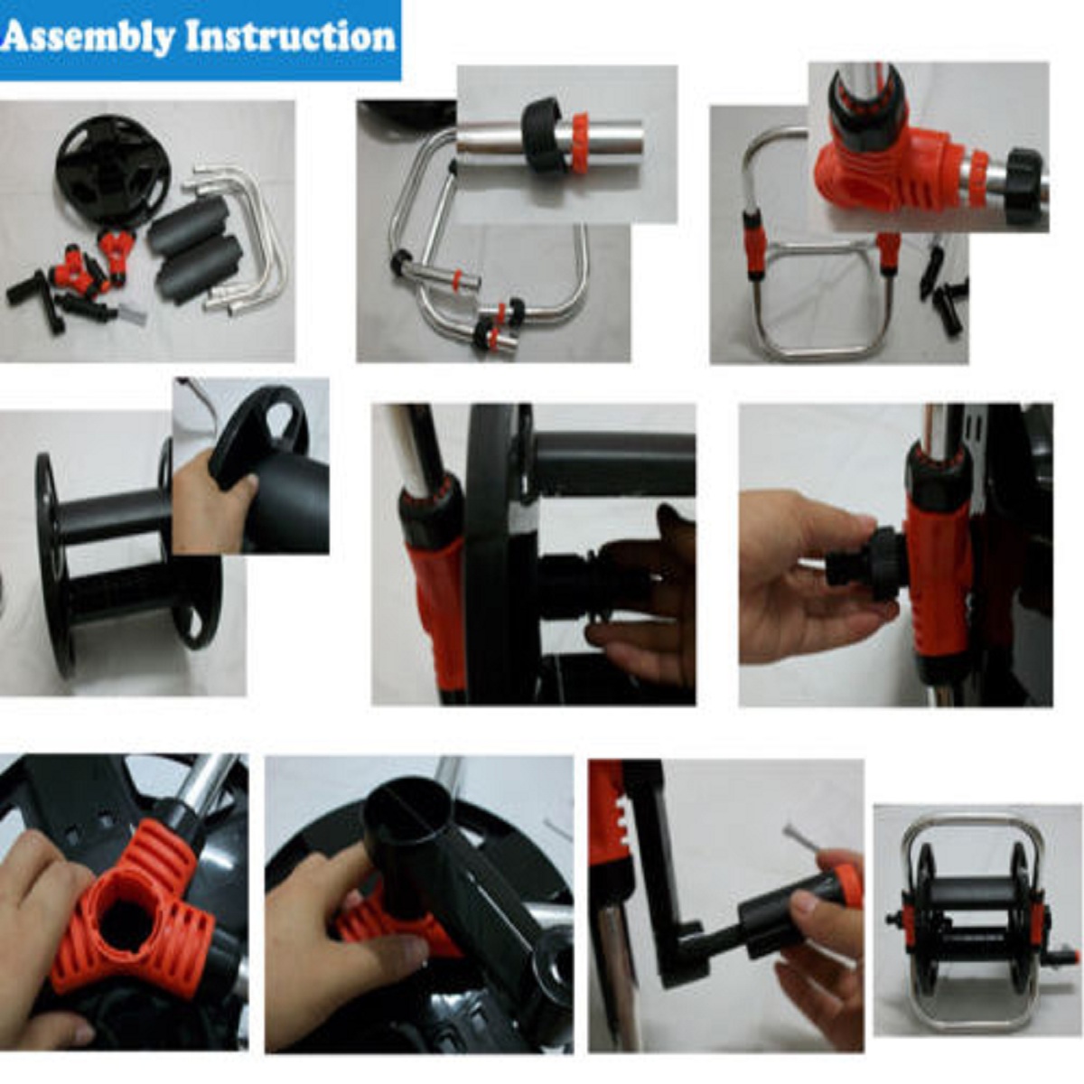 Ultra-light-12-Inch-Tube-Rolled-45-Meters-Car-Wash-Water-Hose-Reel-Pipe-Connectors-Storage-Rack-1373771