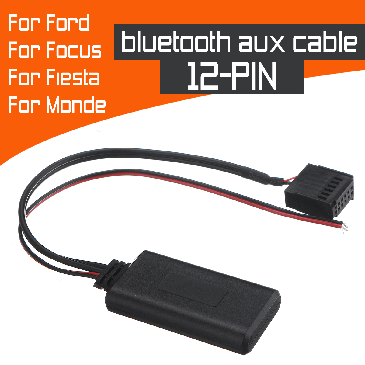 12Pin-bluetooth-Adapter-AUX-Cable-12V-for-Ford-Focus-Fiesta-Monde-1514980