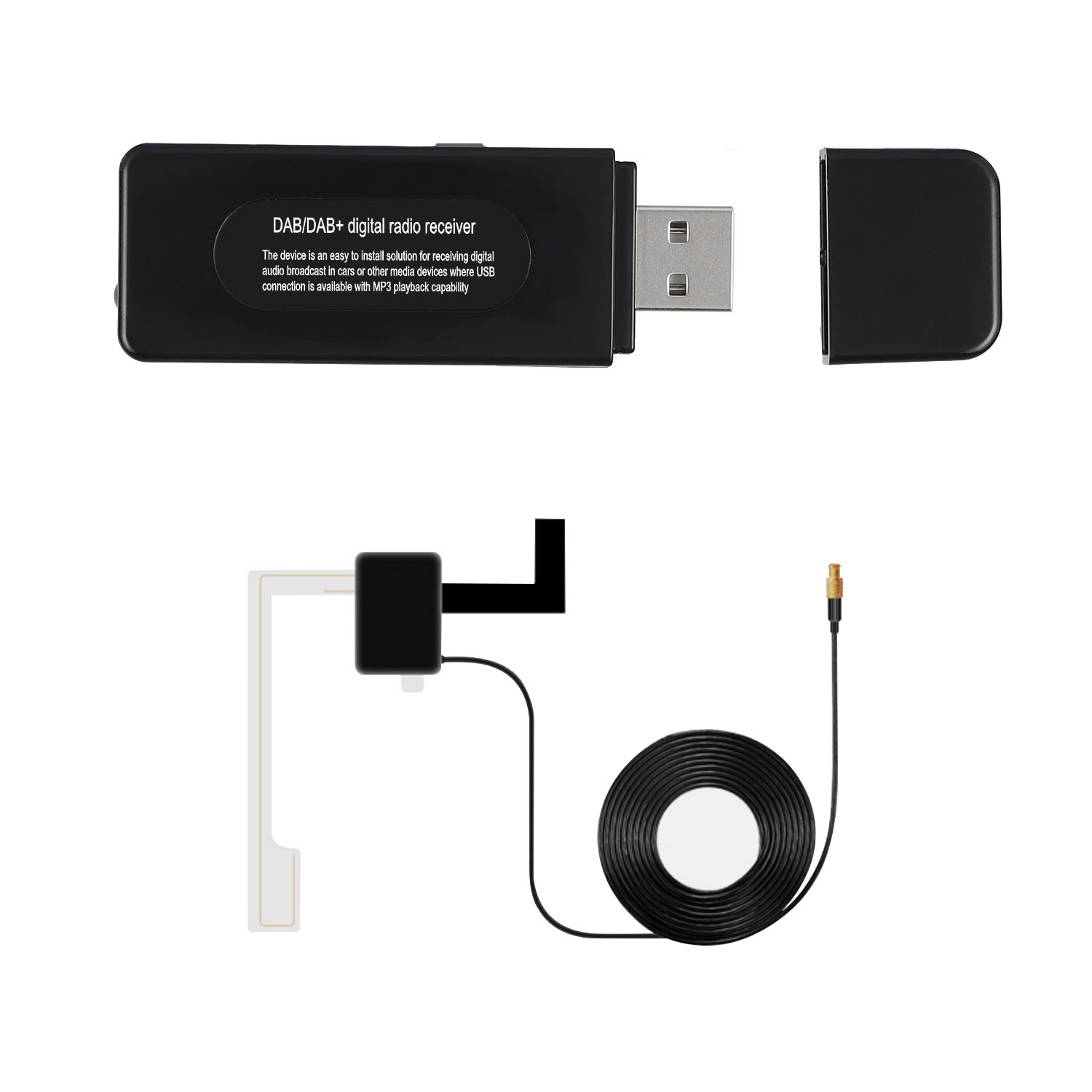 Car-Digital-Radio-Receiver-USB-DAB-RDS-Non-screen-Display-European-General-1545664