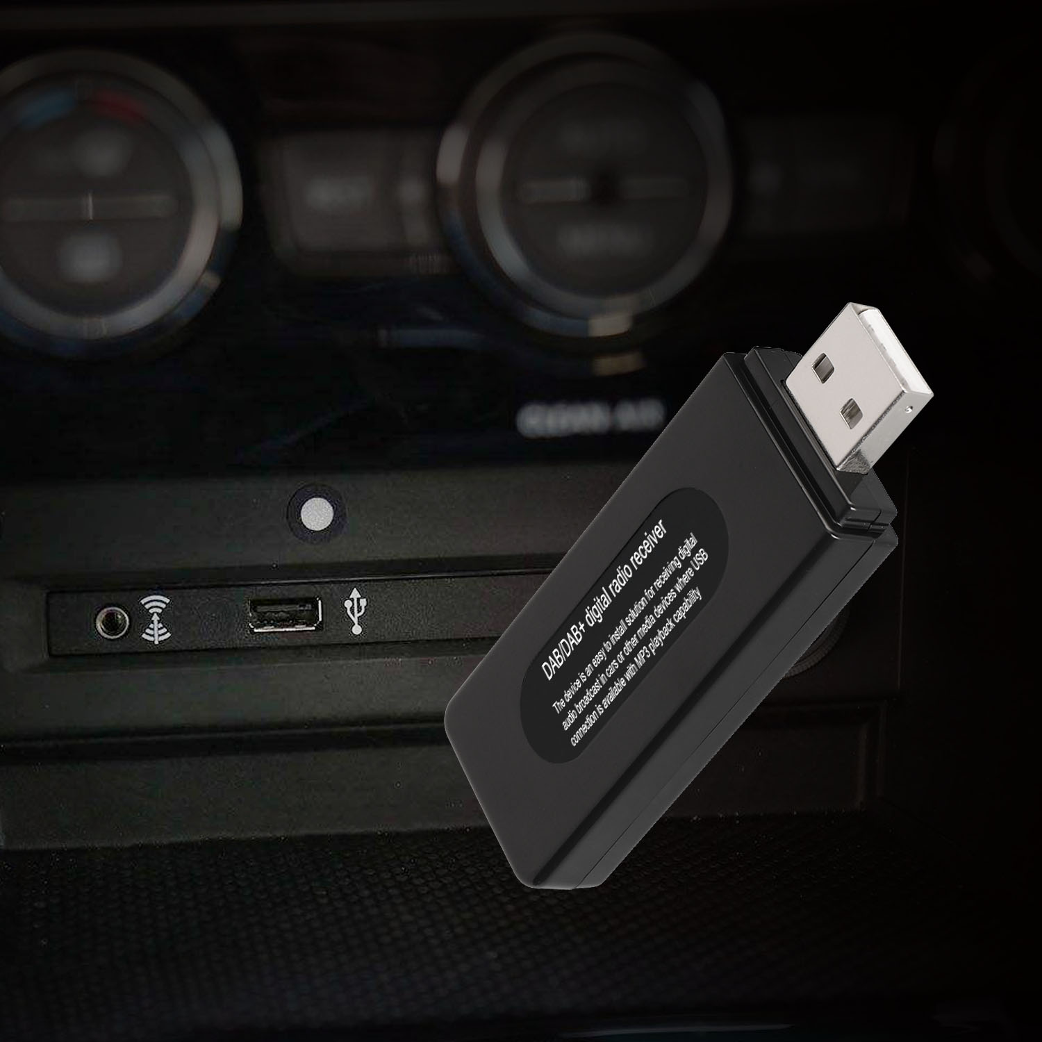 Car-Digital-Radio-Receiver-USB-DAB-RDS-Non-screen-Display-European-General-1545664