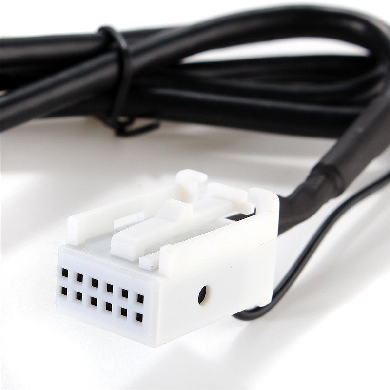 Car-USB-MP3-Interface-Adapter--Card-Reader-35mm-AUX-In-Input-For-12Pin-VW-Audi-1117447