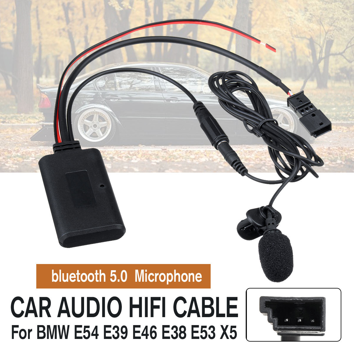 Car-Wireless-Audio-Cable-Adapter-with-bluetooth-Microphone-For-BMW-E54-E39-E46-E38-E53-X5-1662242