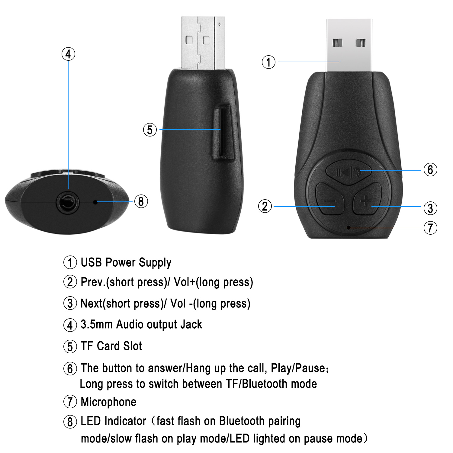 Car-bluetooth-30-Wireless-Audio-Receiver-Speaker-Adapter-USB-U-Disk-35mm-AUX--Hands-free-1574366