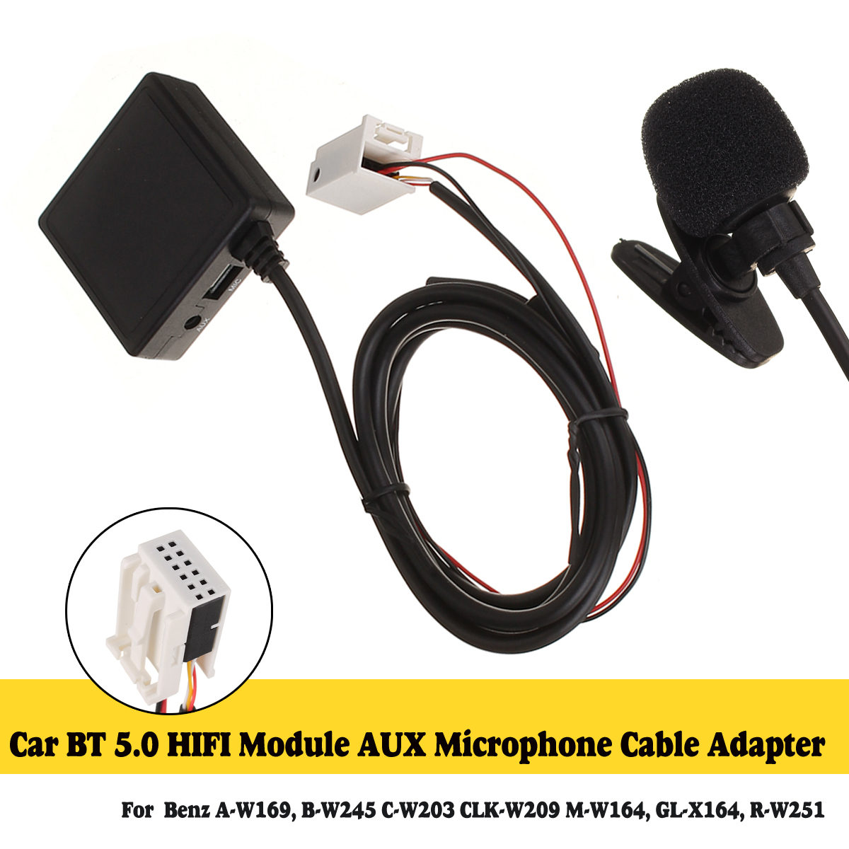 Car-bluetooth-50-HIFI-AUX-Microphone-Cable-Audio-Radio-Stereo-Adapter-12V-1597947