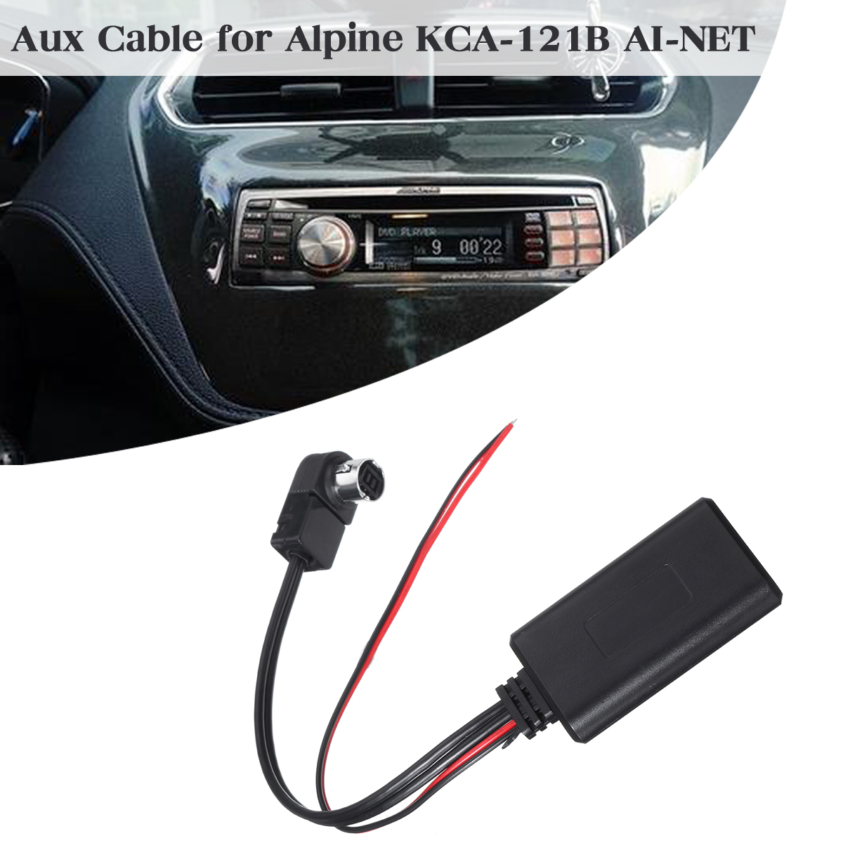Car-bluetooth-module-Aux-Receiver-Cable-Stereo-Radio-Adapter-for-iPhoneAlpine-KCA-121B-AI-NET-1598197