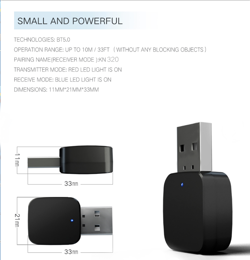 KN324-Wireless-bluetooth-50-Audio-Transmitter-Receiver-Adapter-2-In-1-35mm-AUX-for-PC-Computer-TV-Ca-1565792