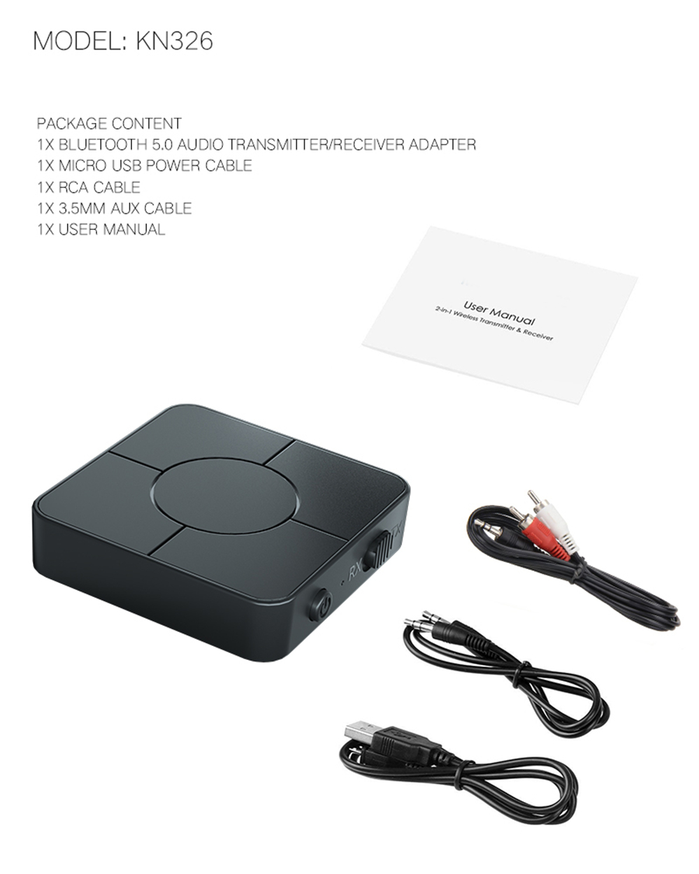 KN326-bluetooth-50-Audio-Receiver-Transmitter-AUX-RCA-USB-35mm-Jack-Stereo-Adapter-Built-in-Micropho-1752600