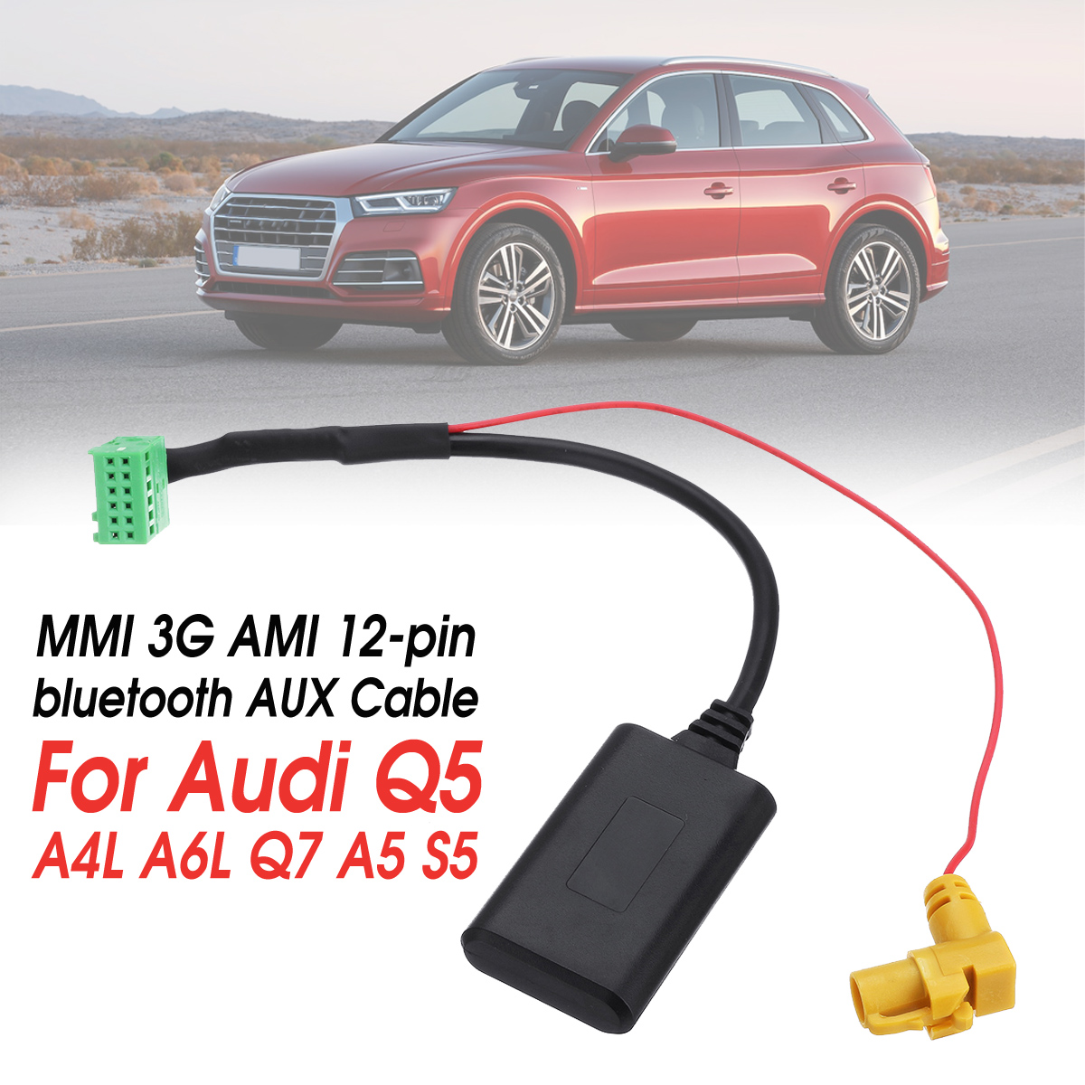 MMI-3G-AMI-12Pin-bluetooth-AUX-Cable-Adapter-Wireless-Audio-Stereo-Adapter-For-Audi-1598198