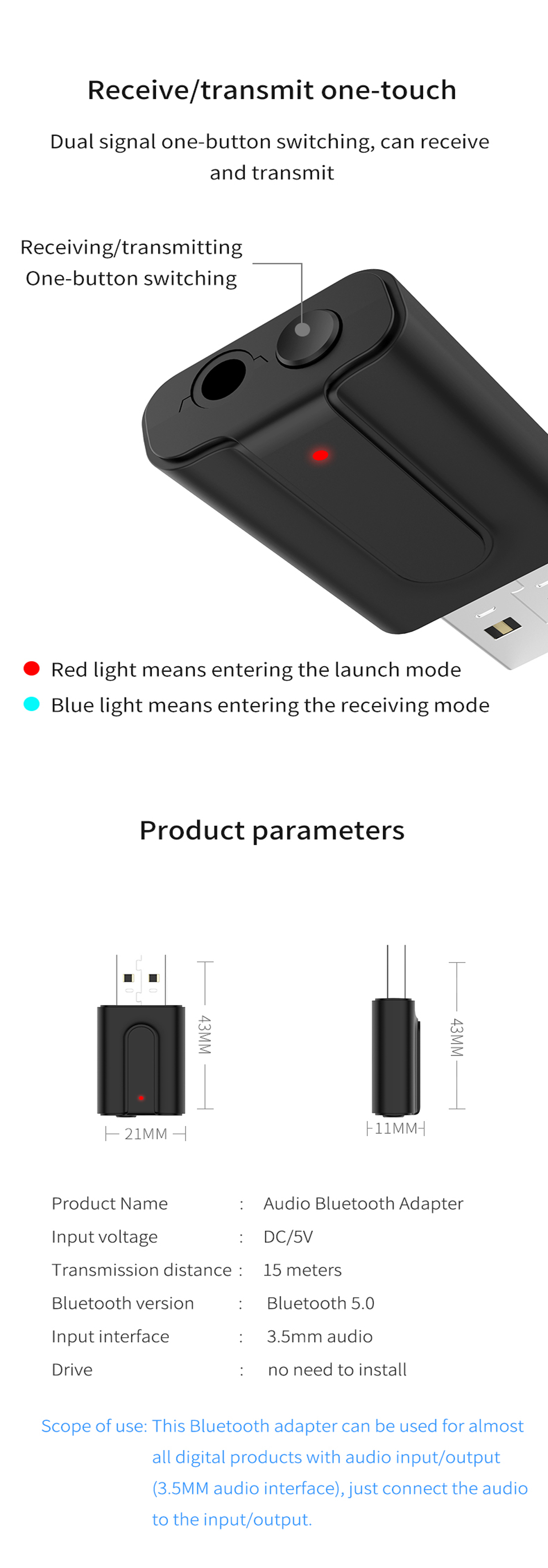 T10-2-in-1-Bluetooth-50-Audio-Car-Receiver-Transmitter-Dual-Signal-One-button-Switching-HiFi-Adapter-1524877