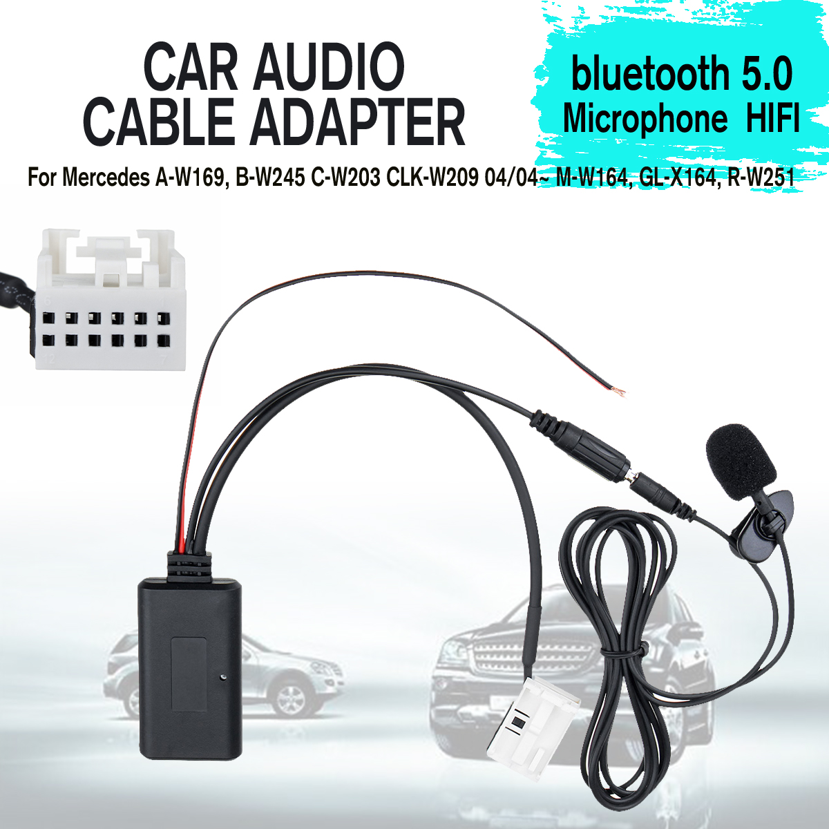 bluetooth-50-Audio-Cable-Adapter-HIFI-Sound-with-Microphone-for-Mercedes-1654596