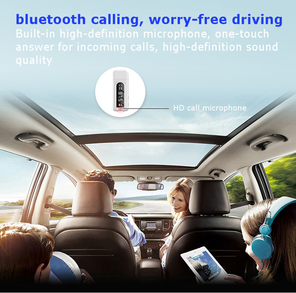 bluetooth-50-Audio-Wireless-Receiver-Transmitter-Adapter-White-MP3-Player-AUX-FM-Dual-Output-TF-USB--1621983