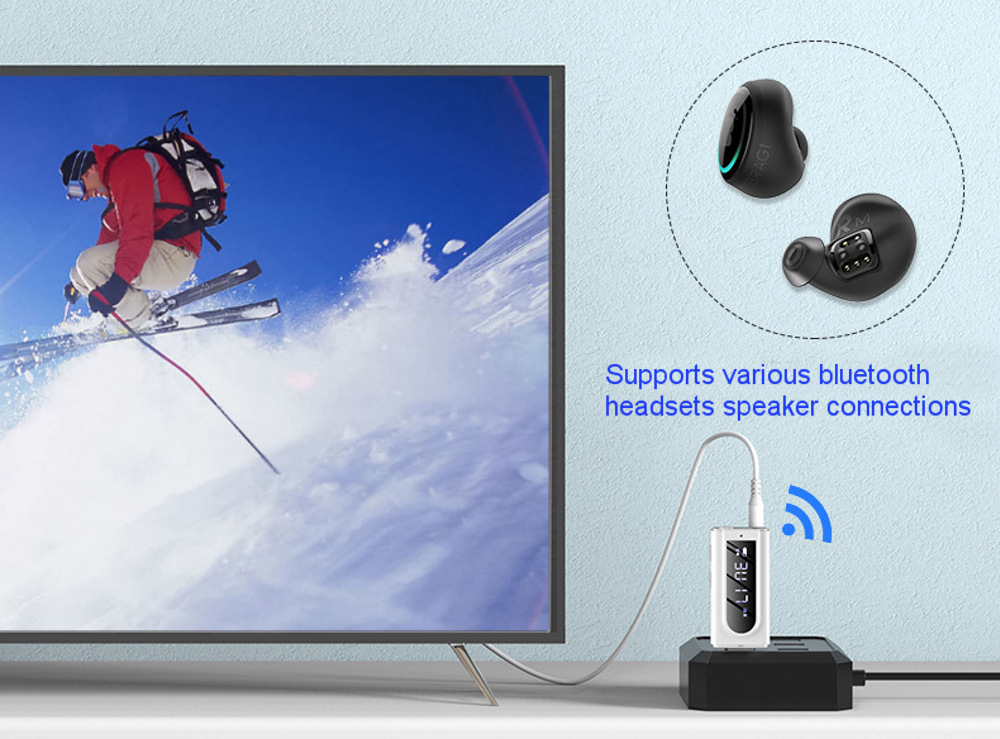 bluetooth-50-Audio-Wireless-Receiver-Transmitter-Adapter-White-MP3-Player-AUX-FM-Dual-Output-TF-USB--1621983
