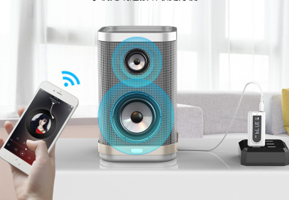 bluetooth-50-Audio-Wireless-Receiver-Transmitter-Adapter-White-MP3-Player-AUX-FM-Dual-Output-TF-USB--1621983
