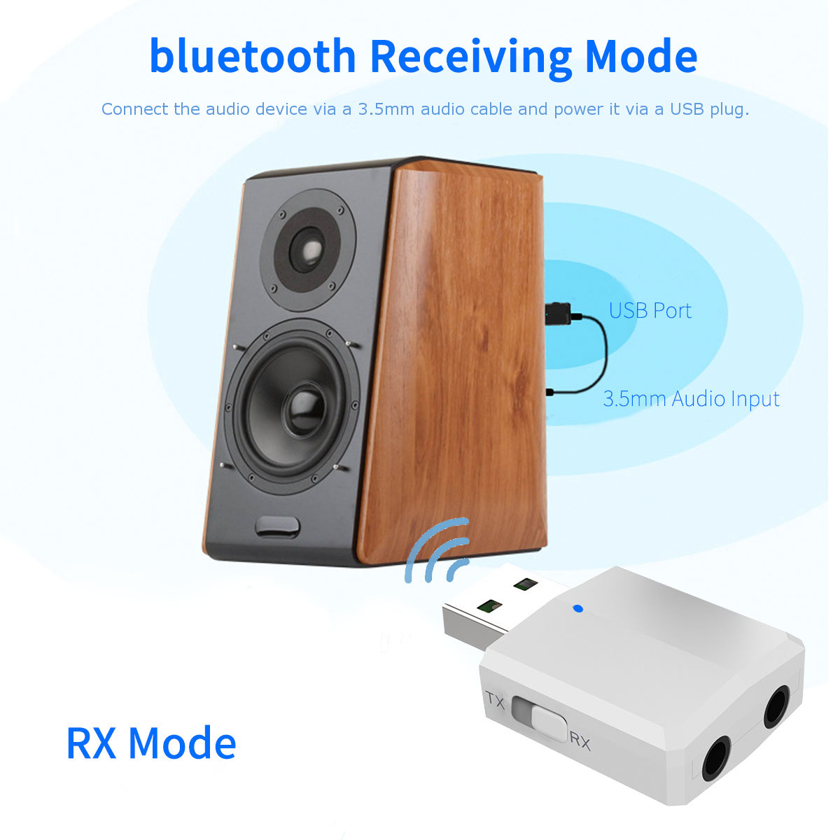 iMars-ZF-169-Black-bluetooth-50-3-In-1-Audio-Wireless-Receiver-Transmitter-Stereo-AUX-RCA-USB-35mm-J-1541216