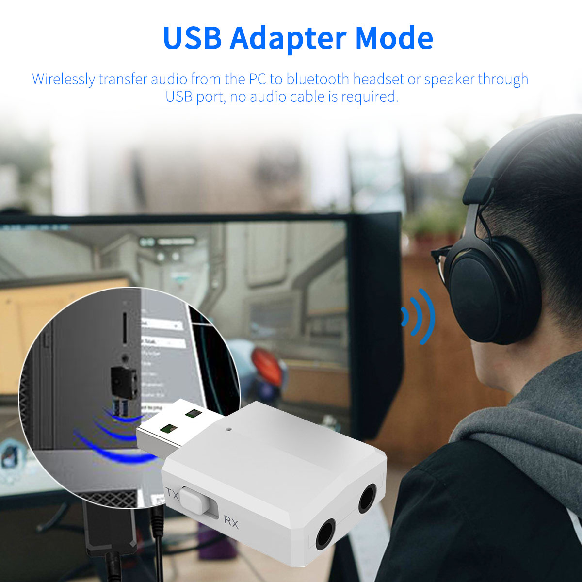 iMars-ZF-169-Black-bluetooth-50-3-In-1-Audio-Wireless-Receiver-Transmitter-Stereo-AUX-RCA-USB-35mm-J-1541216