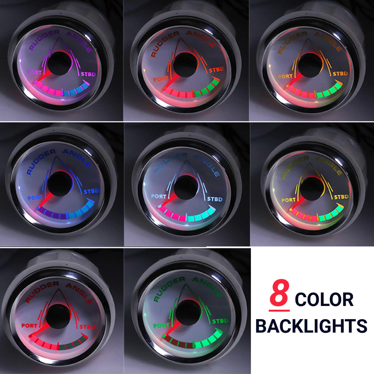 0-190-ohm-52mm-LCD-Boat-Marine-Rudder-Angle-Indicator-8-Color-Backlight-932V-1784041