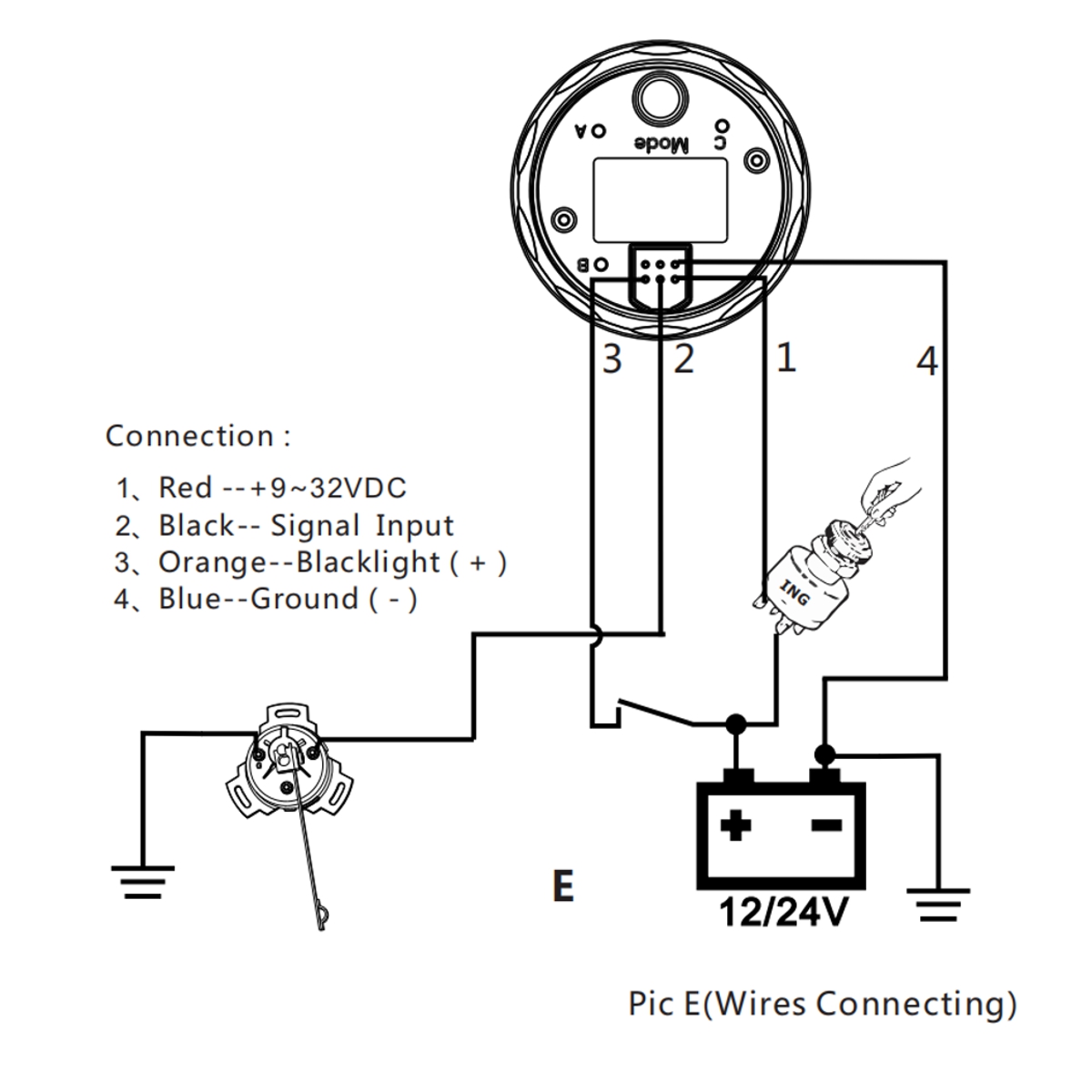 0-190-ohm-52mm-LCD-Boat-Marine-Rudder-Angle-Indicator-8-Color-Backlight-932V-1784041