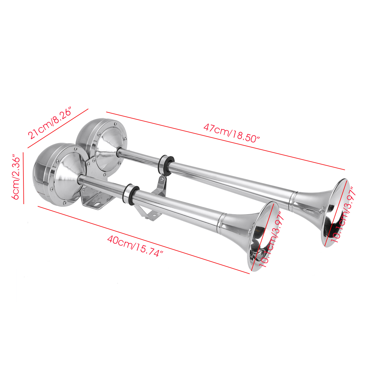 12V-125DB-Air-Horn-Loud-Dual-Trumpet-Stainless-Steel-For-Boat-Train-Car-Truck-RV-SUVs-1565541
