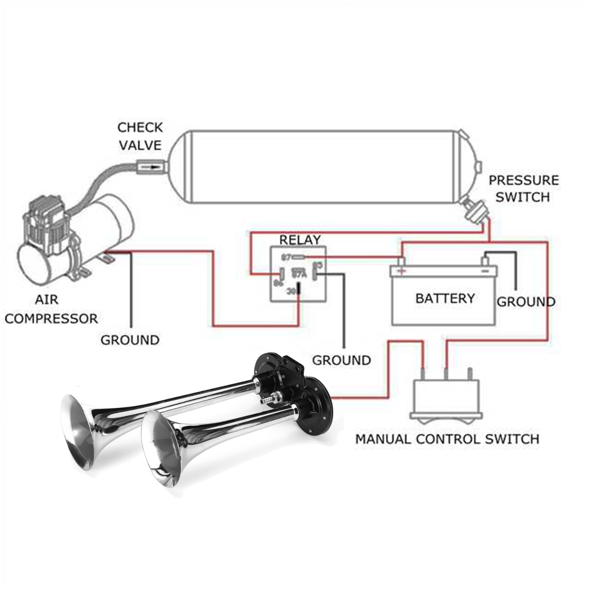 12V-150dB-Dual-Trumpet-Super-Loud-Air-Horn-Compressor-For-Car-Truck-Boat-1424309