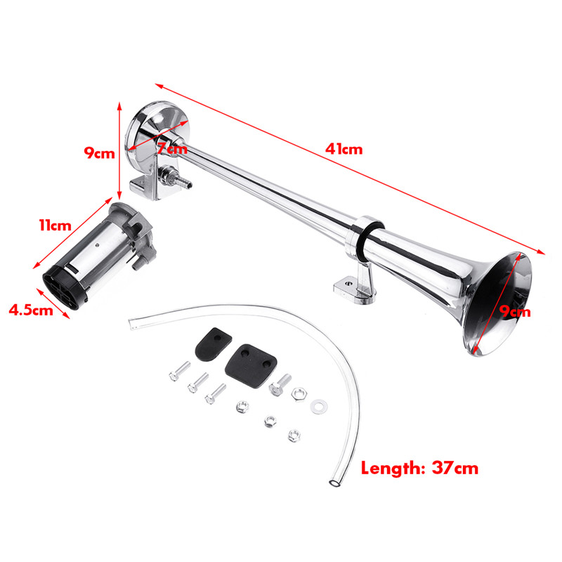 12V-178dB-Trumpet-Air-Horn-Compressor-Kit-For-Van-Train-Car-Truck-Boat-1452228