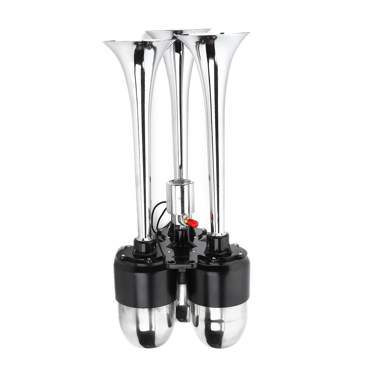 12V-24V-500DB-Universal-Triple-Trumpet-Air-Horn-Super-Loud-For-Car-Van-Boat-Silver-Truck-1747581