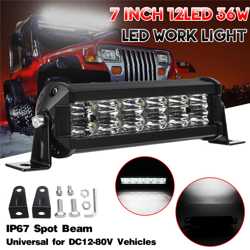 12V-80V-7-Inch13-Inch19-Inch-LED-Work-Light-Bar-12LED24LED36LED-36W72W108W-6500K-IP67-Slim-Single-Ro-1624418