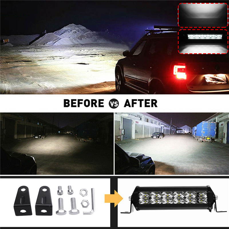 12V-80V-7-Inch13-Inch19-Inch-LED-Work-Light-Bar-12LED24LED36LED-36W72W108W-6500K-IP67-Slim-Single-Ro-1624418