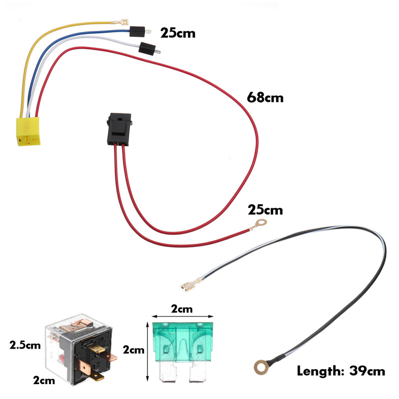 12V-Dual-Tone-Electric-Air-Horn-Wiring-Harness-Relay-For-Car-Truck-Van-Train-Boat-Universal-1450921