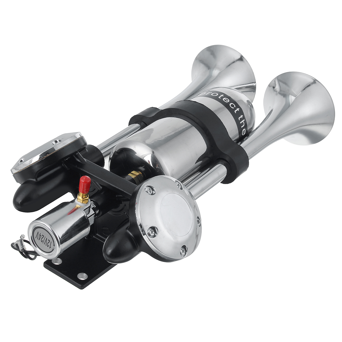 12V24V-300DB-Dual-Trumpet-Air-Horn-Super-Loud-For-Car-Van-Boat-Pickup-Universal-1788284