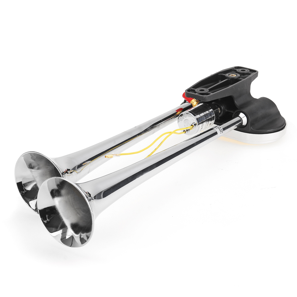 24V-175DB-Dual-Trumpet-Air-Horn-Chrome-Compressor-Auto-For-Car-Truck-Train-Boat-1579321