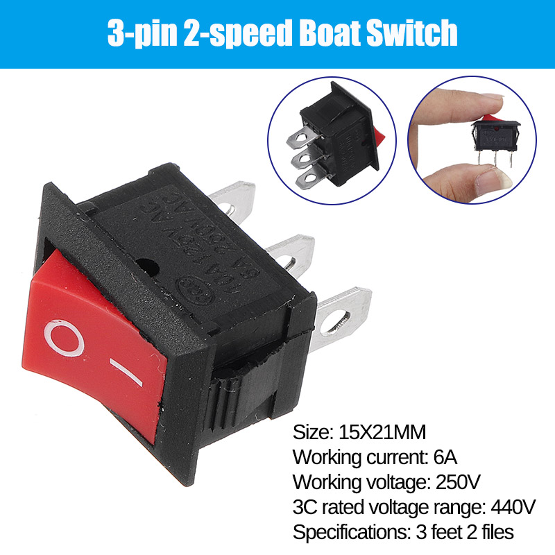 3-pin-2-position-Boat-Switch-Car-Auto-Boat-Round-Rocker-ONOFF-TOGGLE-SWITCH-1630728