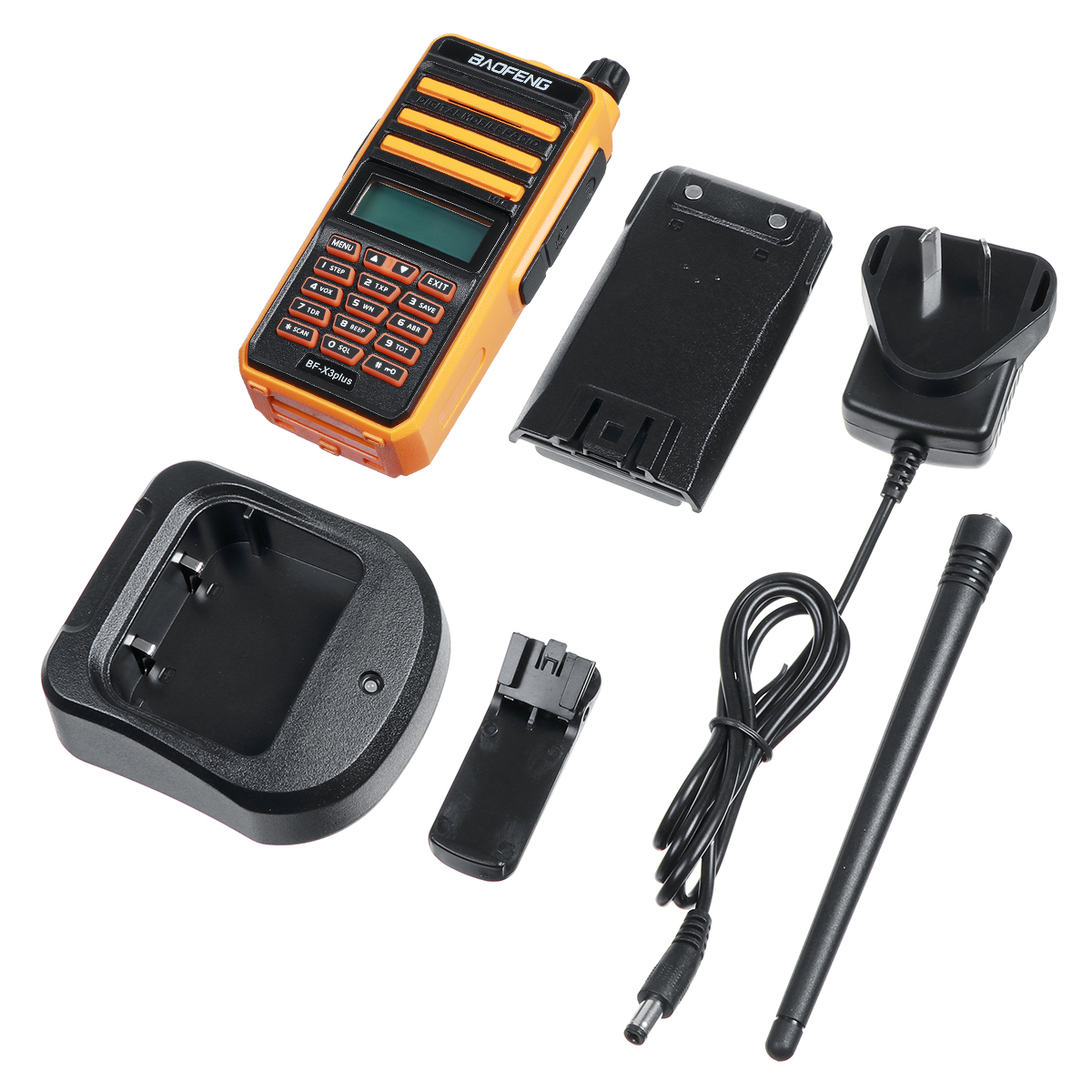 BAOFENG-F-X3plus-Three-Band-Handheld-Radio-Walkie-Talkie-18W-9500mAh-Waterproof-Dustproof-High-Power-1809622