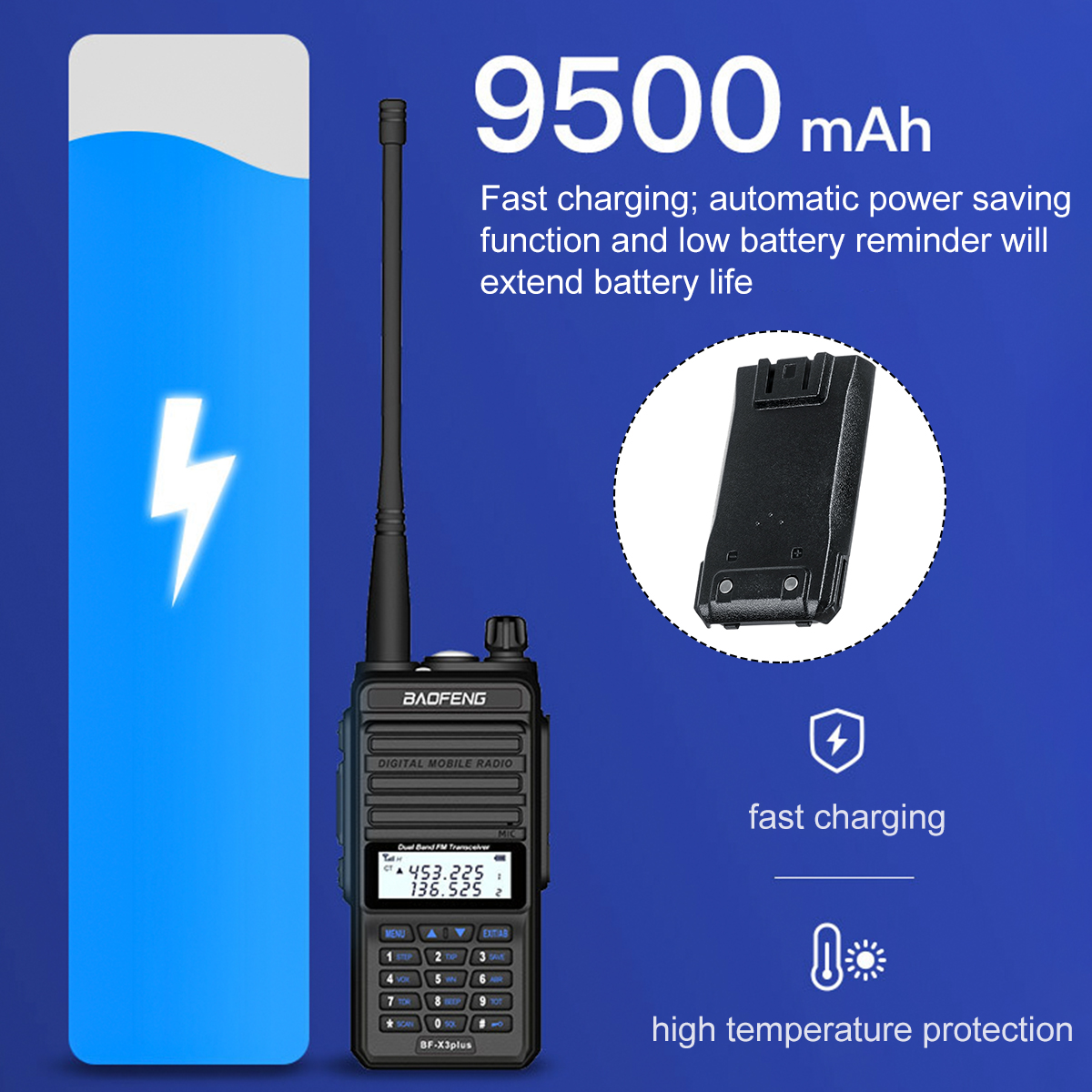 BAOFENG-F-X3plus-Three-Band-Handheld-Radio-Walkie-Talkie-18W-9500mAh-Waterproof-Dustproof-High-Power-1809622