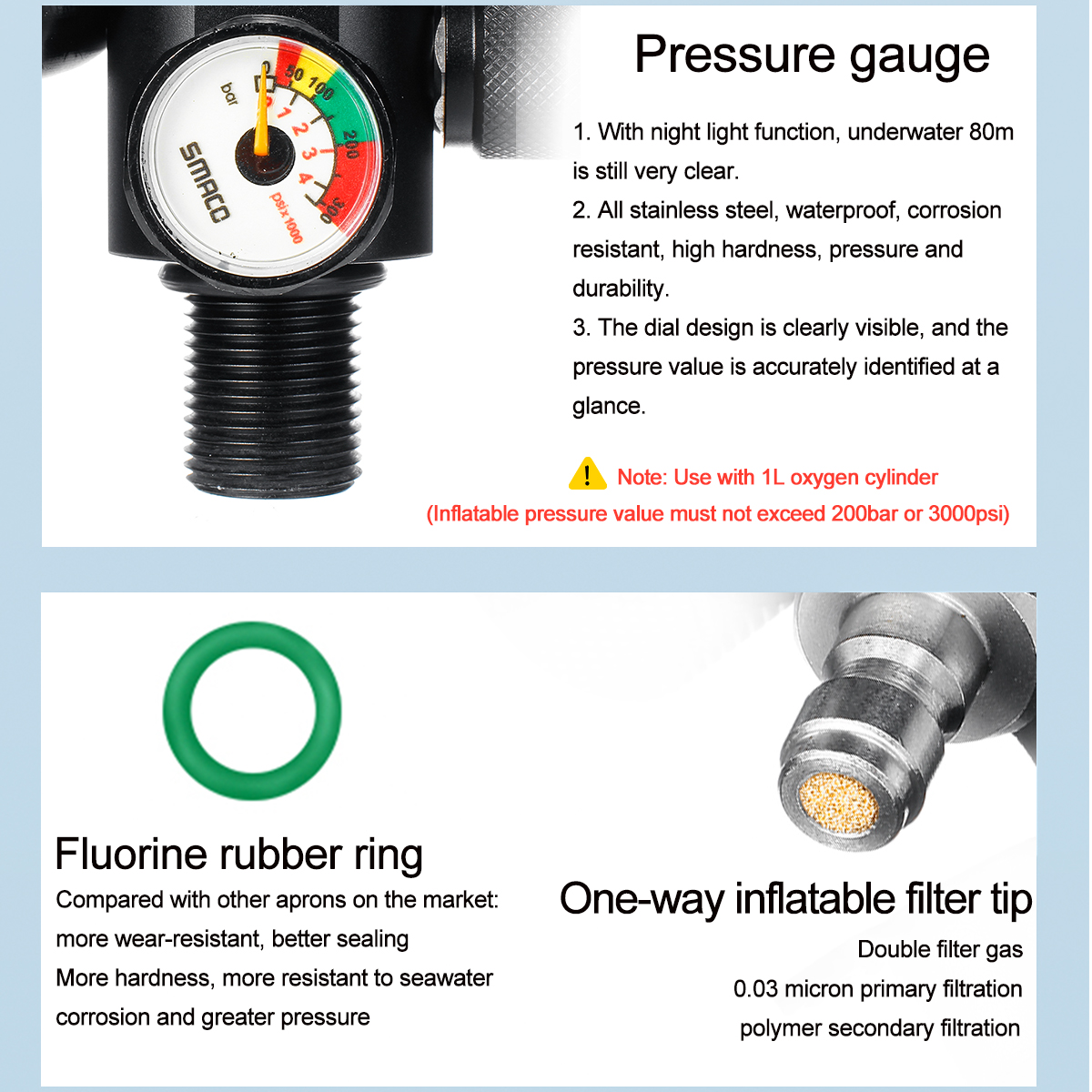Black-S400-First-Level-Air-Pressure-Reducing-Valve-Used-For-1L-Oxygen-Cylinder-1560433