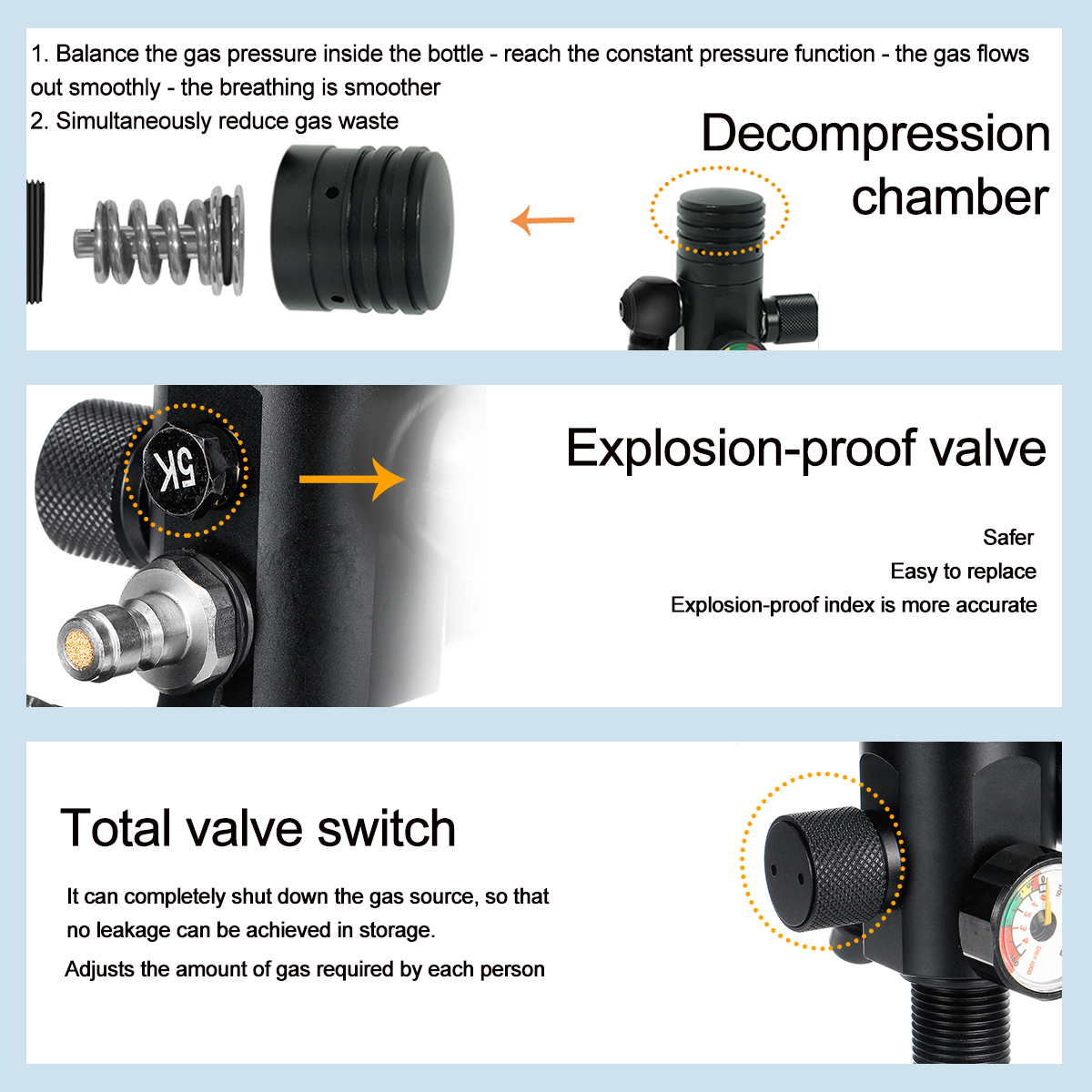 Black-S400-First-Level-Air-Pressure-Reducing-Valve-Used-For-1L-Oxygen-Cylinder-1560433