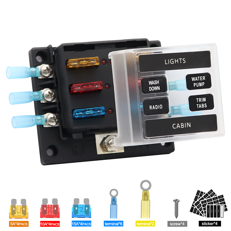 Car-Boat-Fuse-Block-6-Way-LED-Fuse-Junction-Box-Blade-Fuse-Terminal-Box-12V24V-1789208